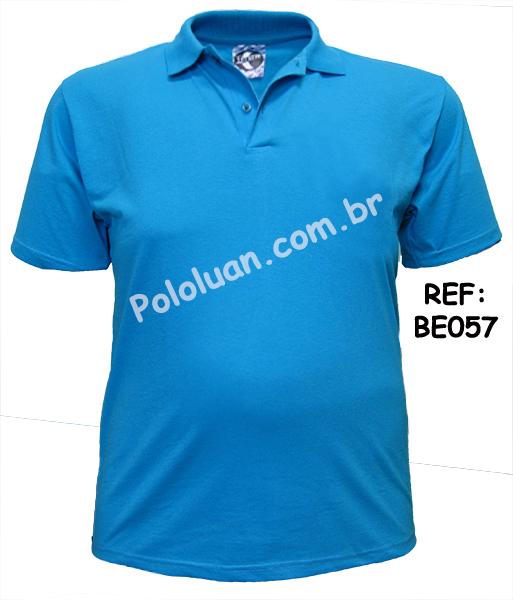 Polo masculina Extra manga curta m/malha (PA) G1/G3 sem/bolso LISA (cores sortidas)