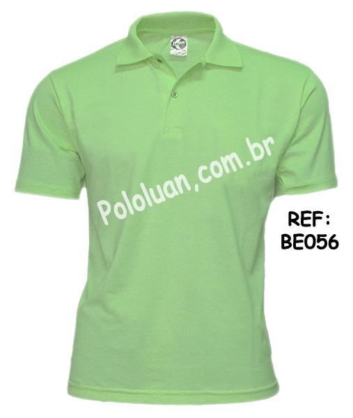 Polo masculina m/c m/malha (PA) P/GG sem/bolso LISA (cor sortida)
